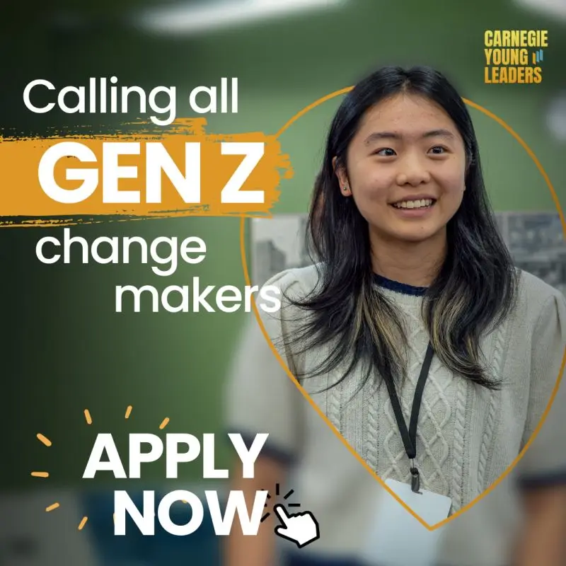 Carnegie Young Leaders for Civic Preparedness 2026: Up to $7,500 Funding for Youth-Led Civic Projects in the United States