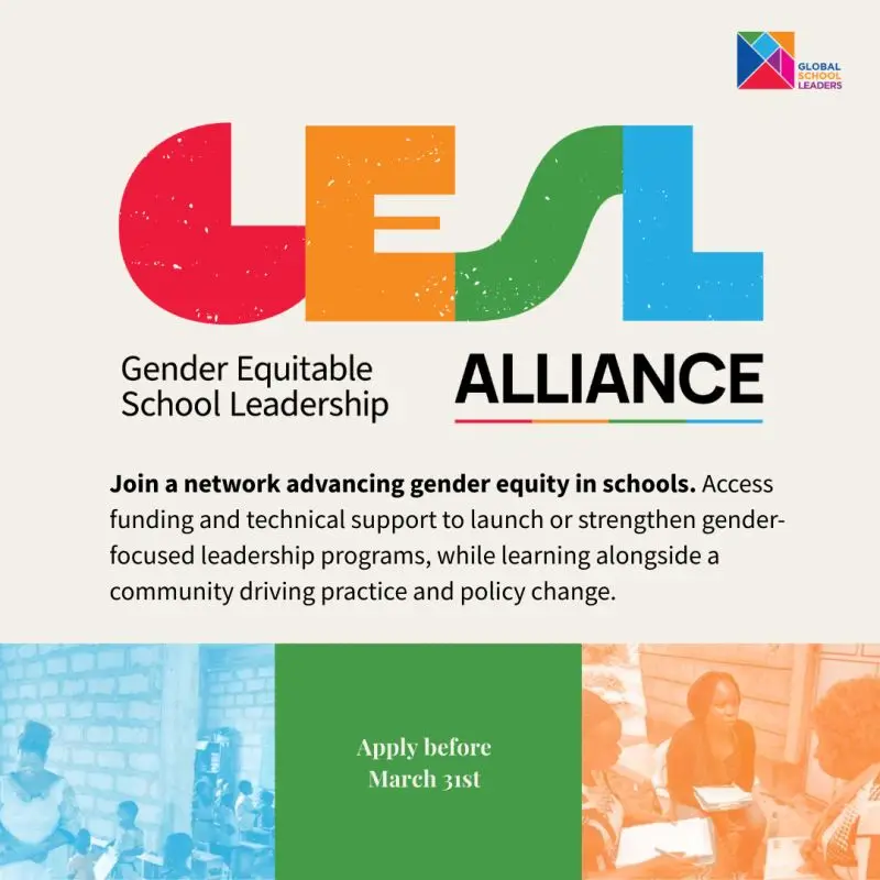 Gender Equitable School Leadership Alliance 2026: Funding and Technical Support for Education Organizations in Nigeria and India