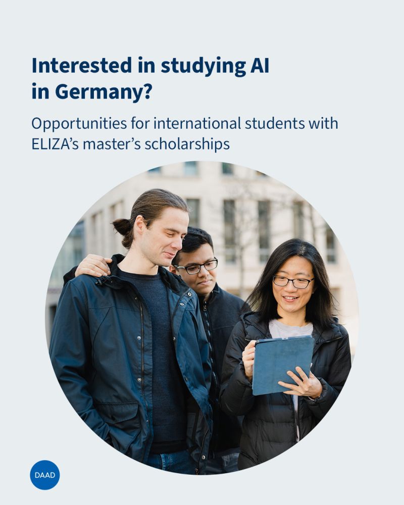 Funding, Study Opportunities: ELIZA – Konrad Zuse School of Excellence in Learning and Intelligent Systems (AI)