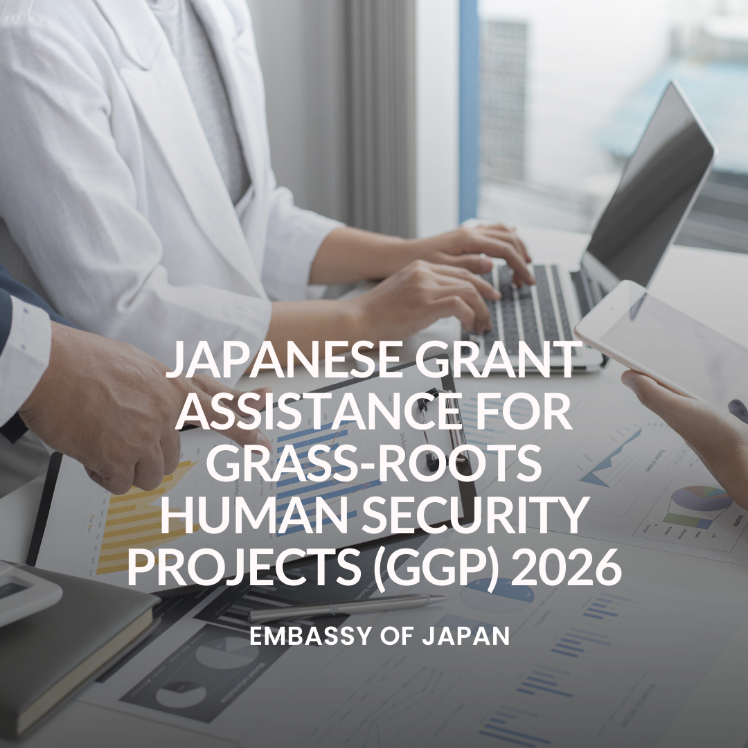 Opportunity: Japanese Grant Assistance for Grass‑roots Human Security Projects (GGP) 2026
