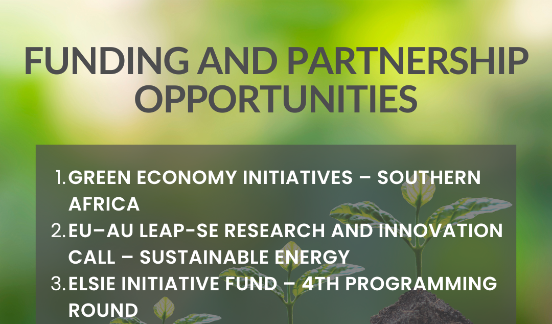 Funding and Partnership Opportunities – 2025–2026 Calls