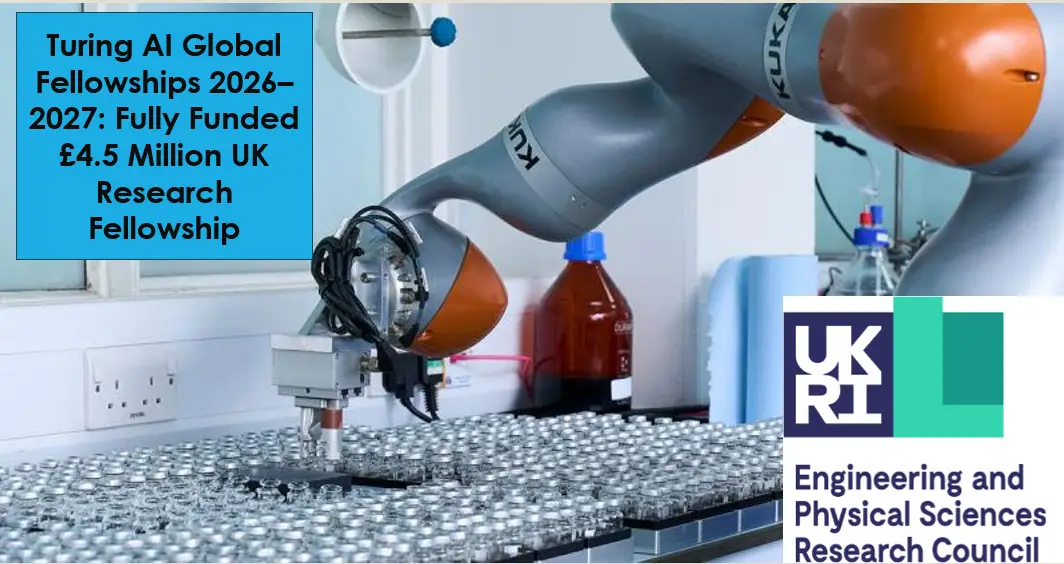 Turing AI Global Fellowships 2026–2027: Fully Funded £4.5 Million UK Research Fellowship for Global Artificial Intelligence Leaders