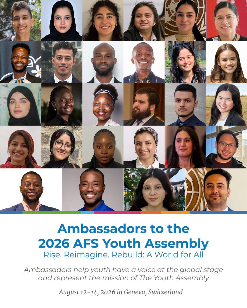 Youth Assembly 2026 Geneva: How to Apply for the AFS Youth Assembly in Switzerland