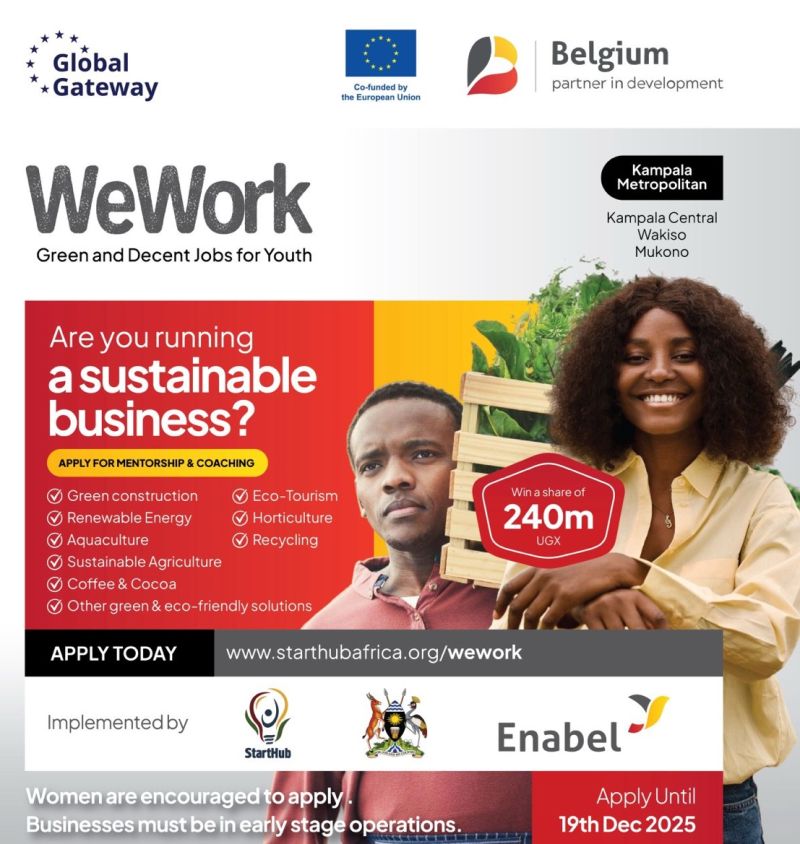 WeWork – Green and Decent Jobs for Youth Project 2026: Applications Open