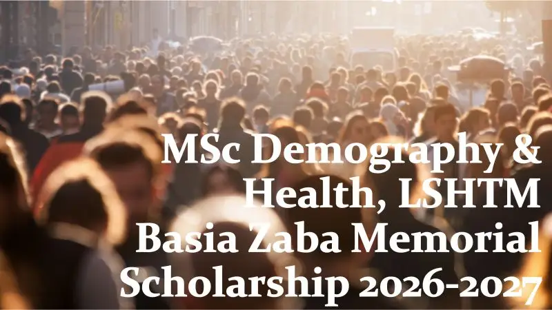 Opportunity: MSc Demography & Health (On-Campus or Online) – September 2026 Entry