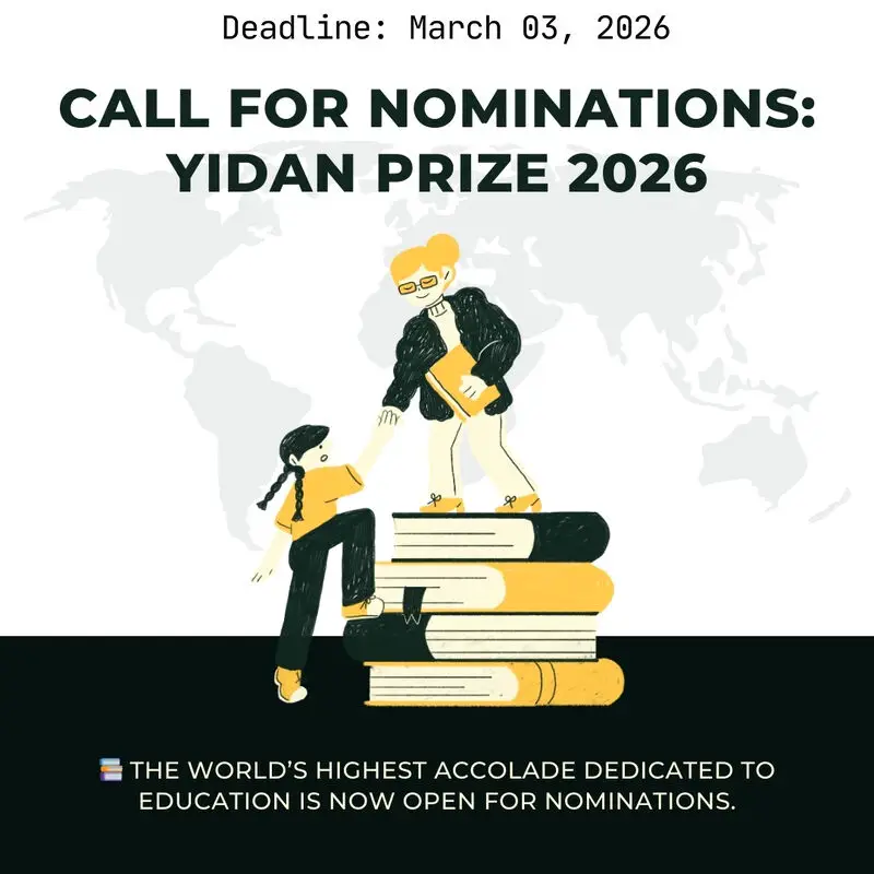 Nominate a Changemaker: The Yidan Prize for Education