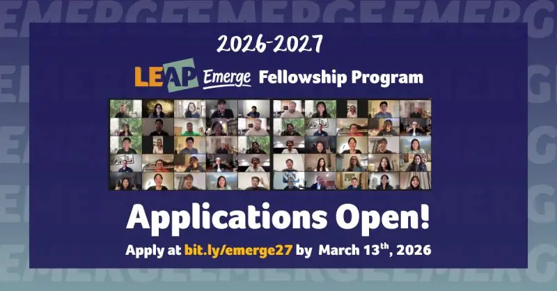 LEAP Emerge Fellowship 2026–2027: Leadership Development Program for Rising Young Professionals