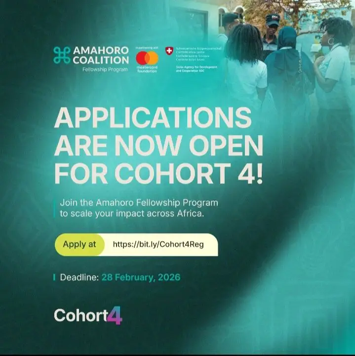 Amahoro Fellowship 2026: Empowering Refugee-Led and Community-Driven Enterprises Across Africa