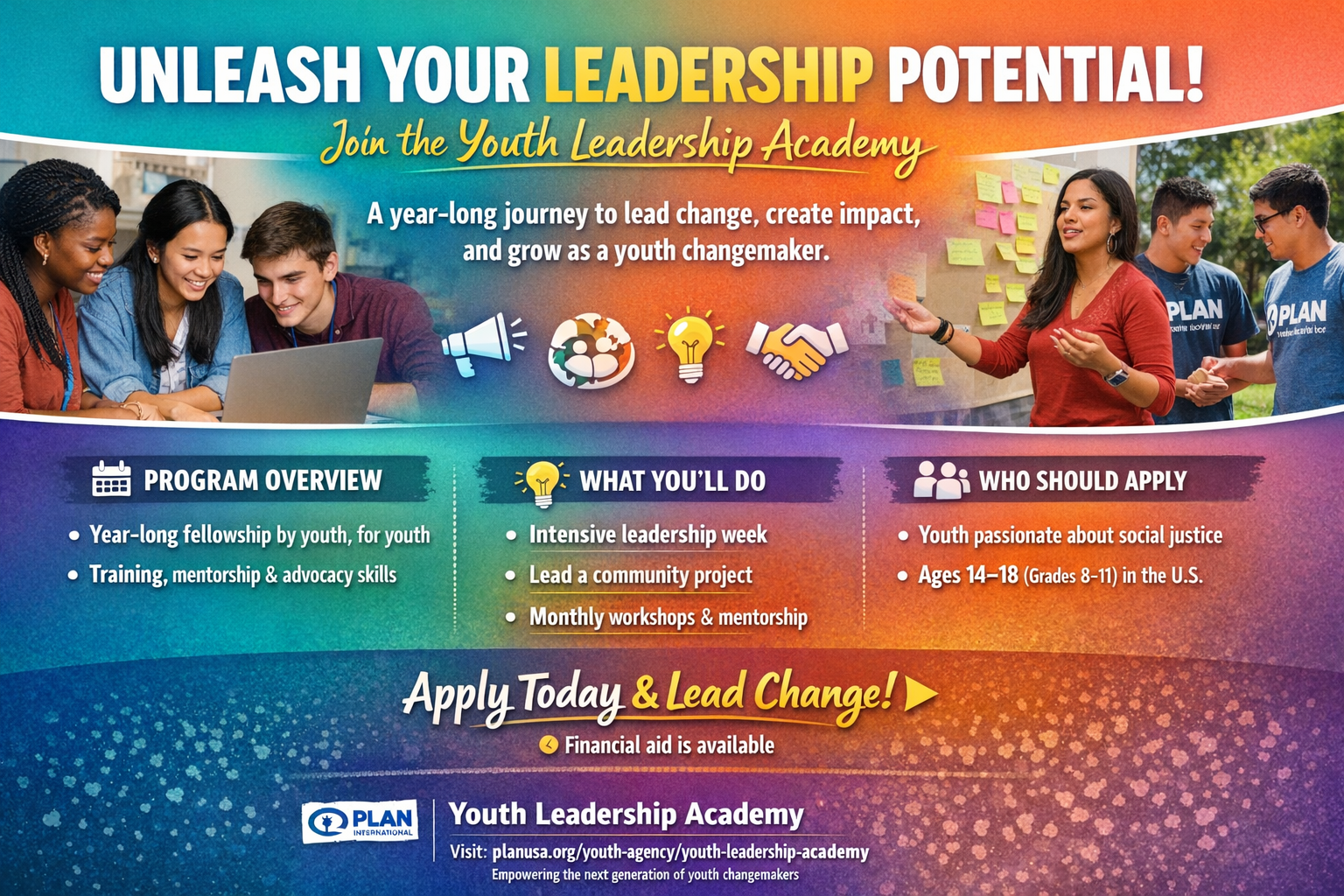 Youth Leadership Academy | Plan International USA Fellowship for Young Changemakers