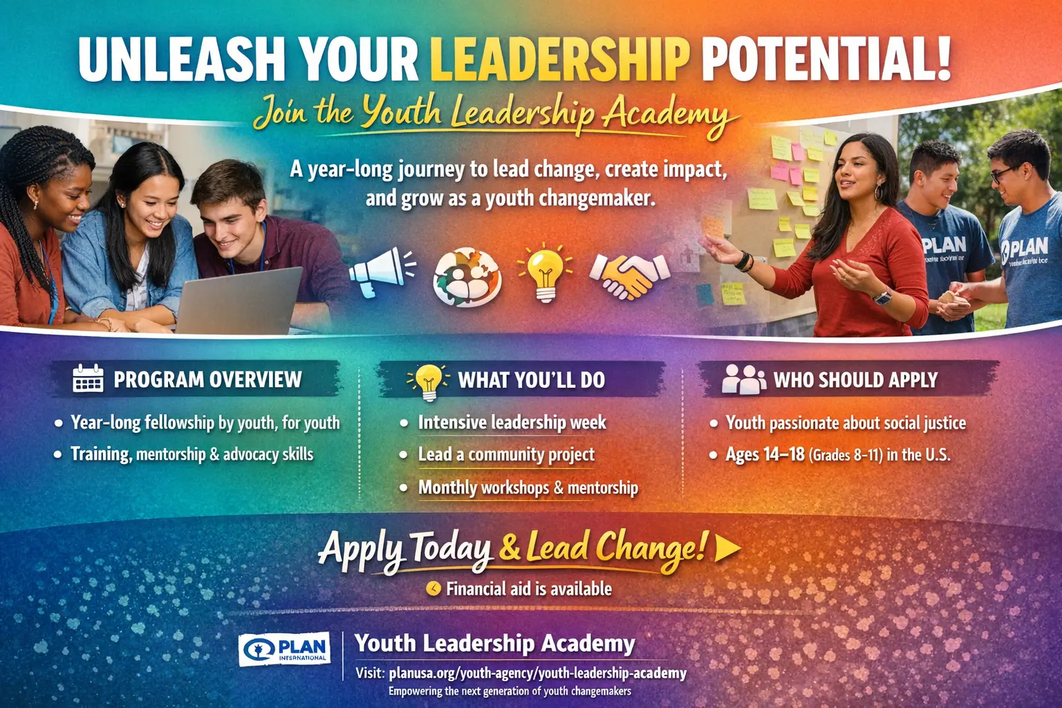 Youth Leadership Academy | Plan International USA Fellowship for Young Changemakers