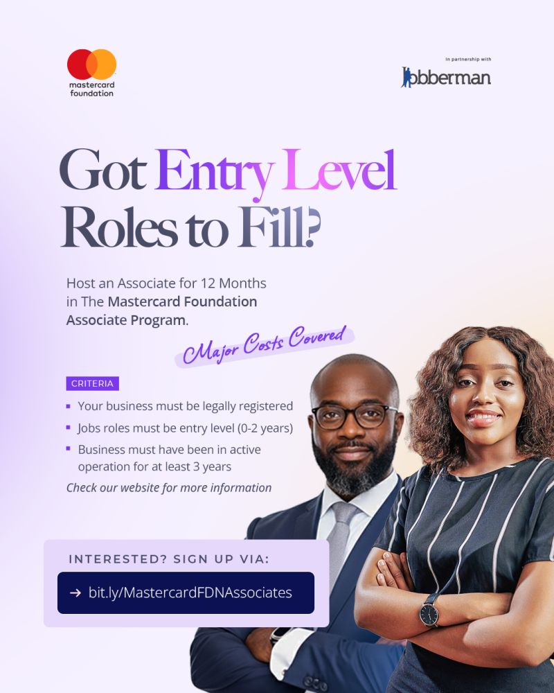 Host Emerging African Talent: Join the Mastercard Foundation Associates Program as an Employer