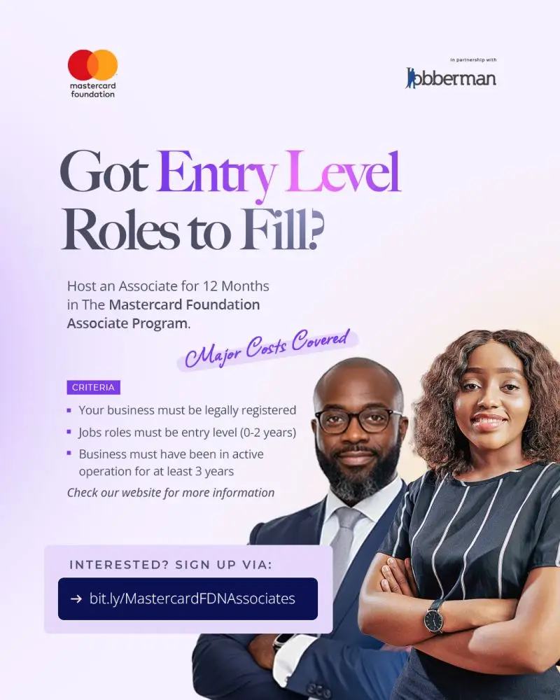 Host Emerging African Talent: Join the Mastercard Foundation Associates Program as an Employer