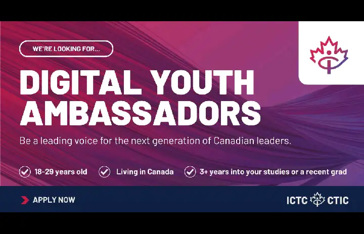 ICTC Digital Youth Ambassadors Program 2026: Apply Now to Shape Canada’s Digital Future