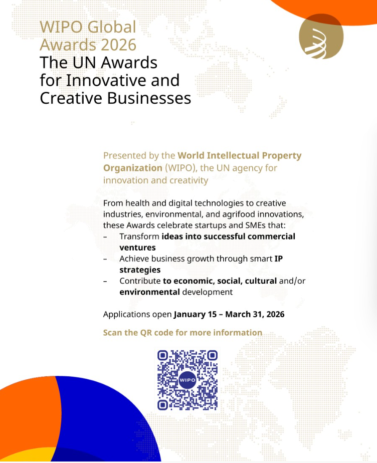 WIPO Global Awards 2026 Open for Innovative Startups and SMEs Worldwide