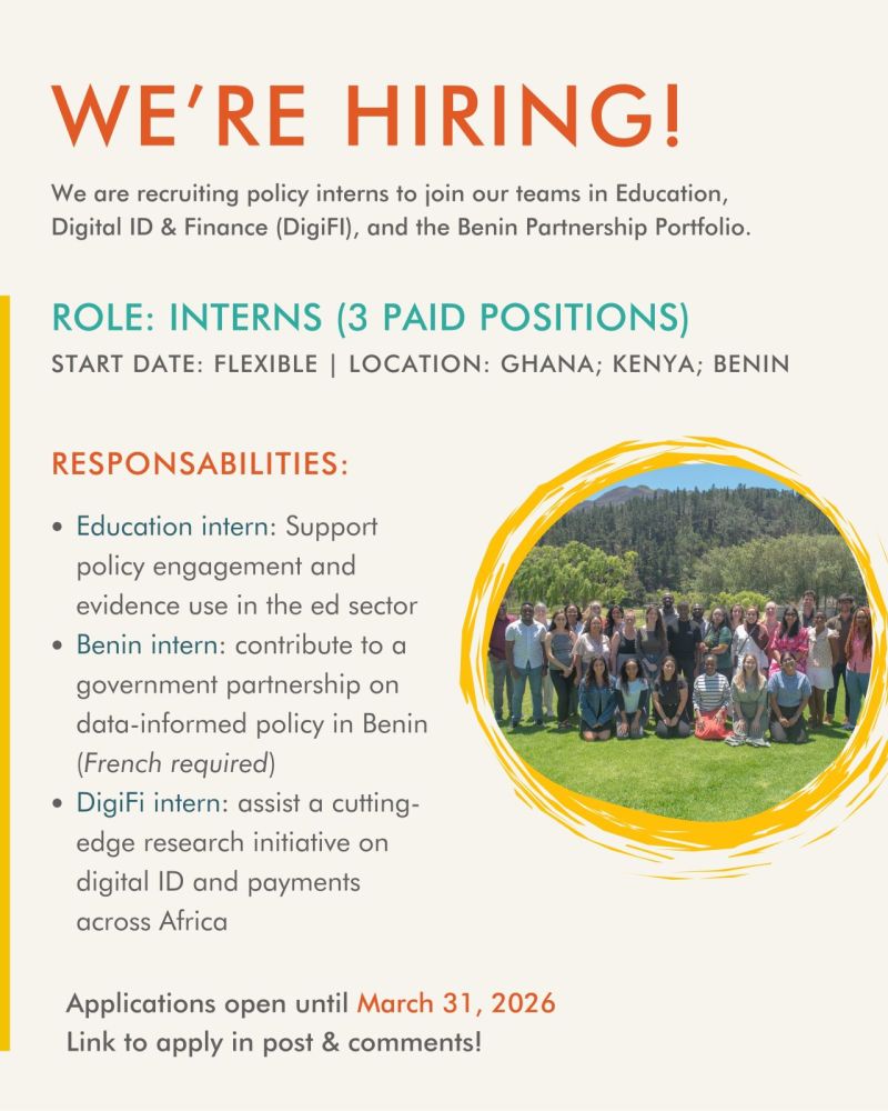 J-PAL Africa Policy Internship 2026: Paid Research & Policy Internship for Sub-Saharan African Graduates