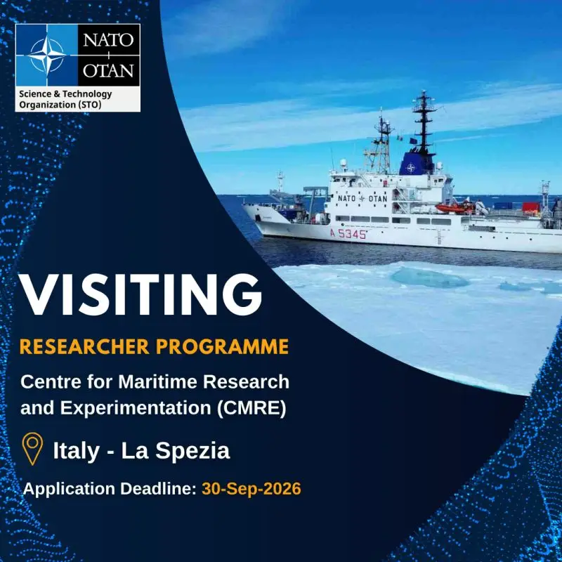 NATO boat representing international cooperation and research engagement through NATO’s Visiting Researcher Programme.