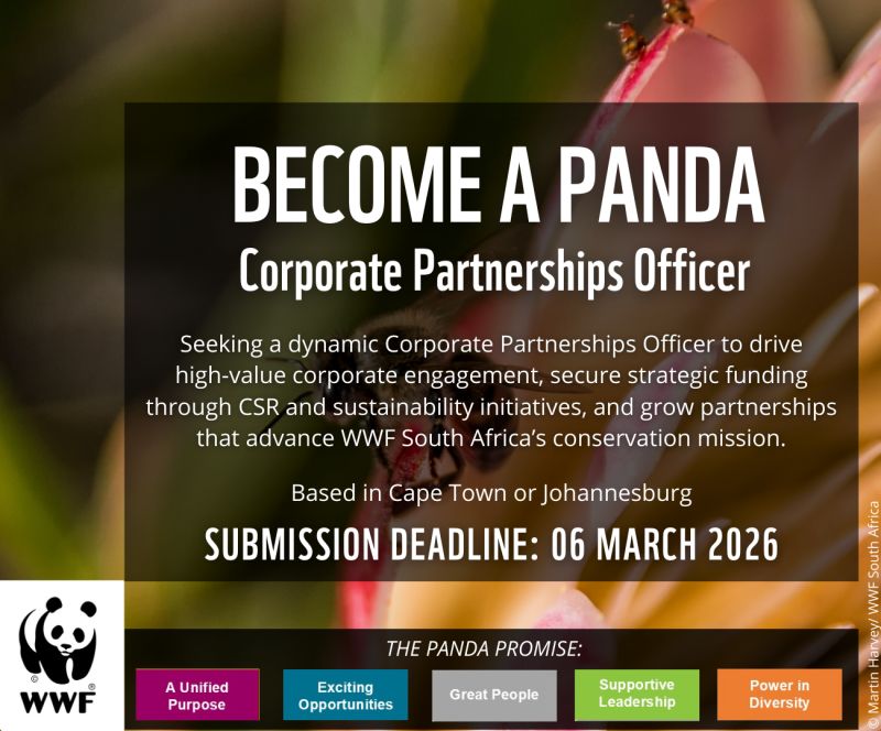 Job Opportunity: Corporate Partnerships Officer – WWF South Africa