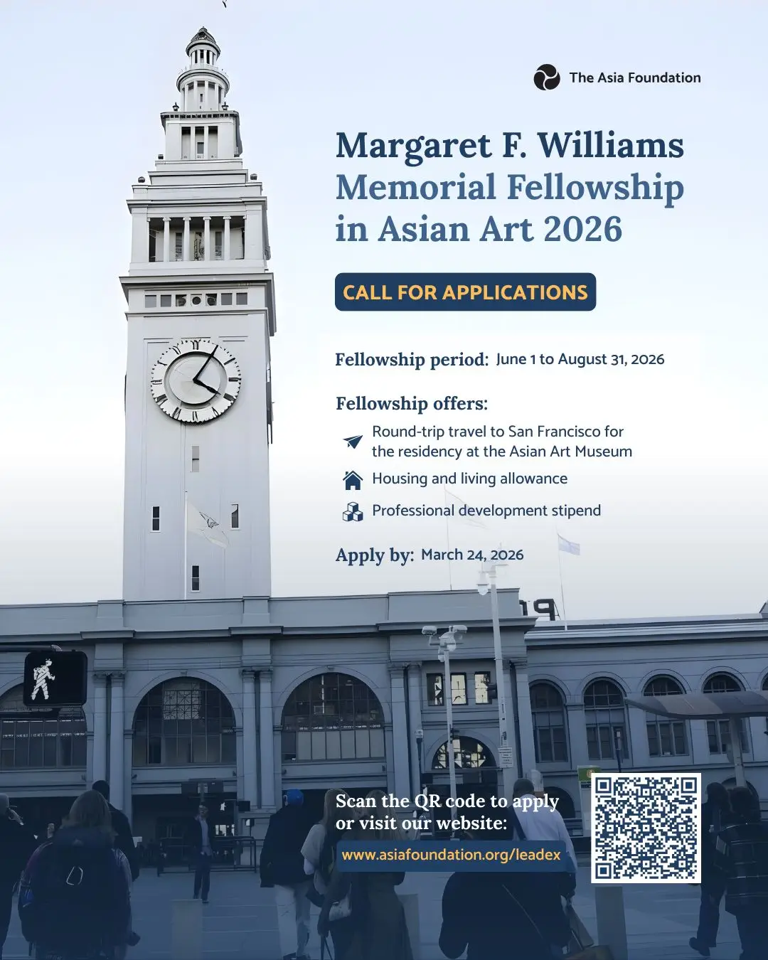 2026 Call for Applications: Margaret F. Williams Memorial Fellowship in Asian Art