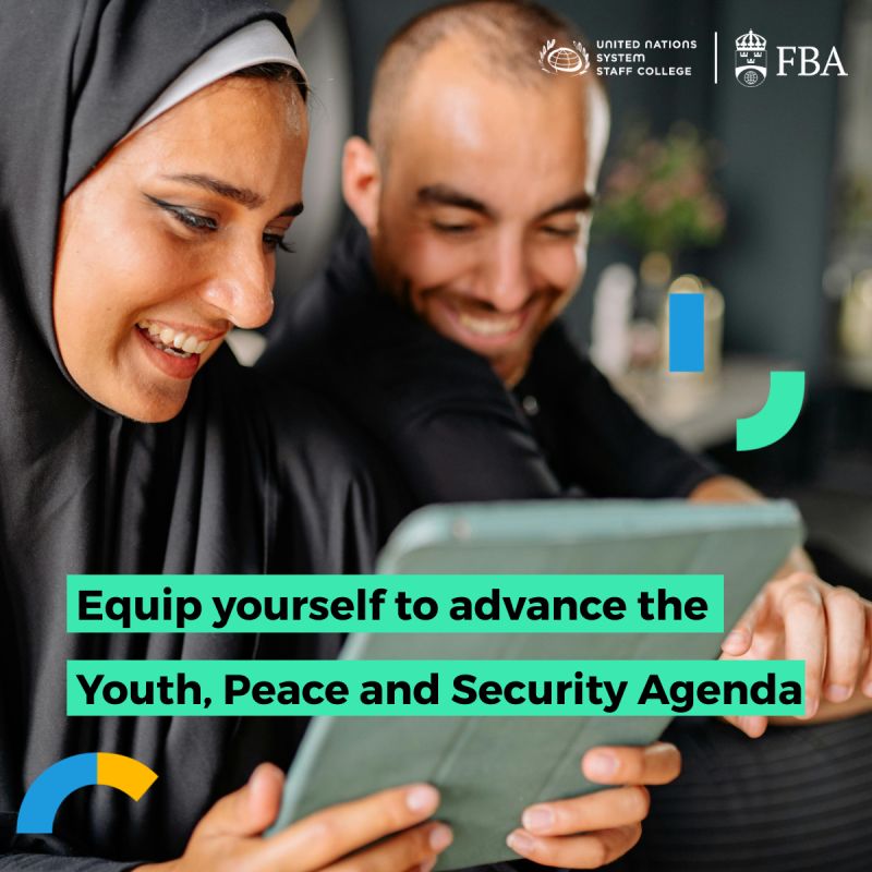 Youth, Peace and Security Online Course 2026: UN-Certified Training to Implement the YPS Agenda