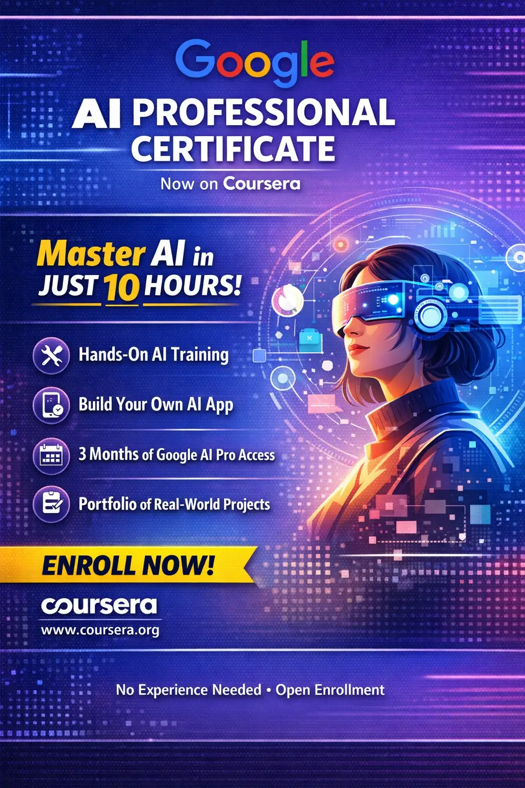 Master AI in just 10 hours: Google Launches game changing AI Professional Certificate on Coursera