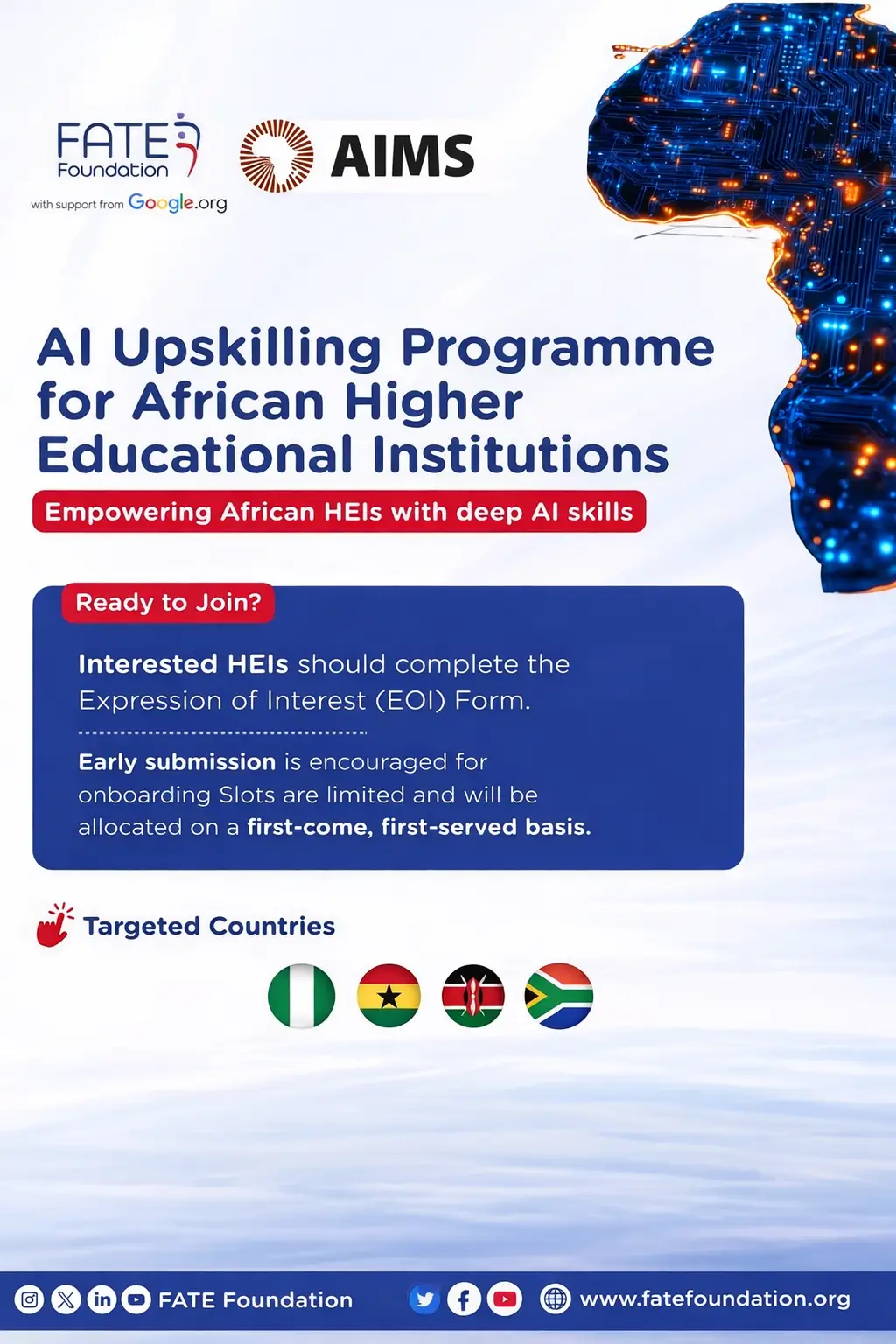 Transform Your Institution with the FATE Foundation AI Upskilling Programme 2026 — Empower Students and Lecturers for the AI Revolution