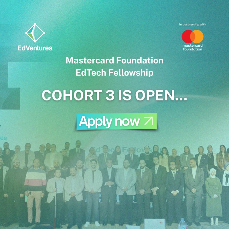 Mastercard Foundation EdTech Fellowship 2026 (Cohort 3): Equity-Free Grant of Up to $60,000 for Growth-Stage EdTech Startups in Egypt with African Founders