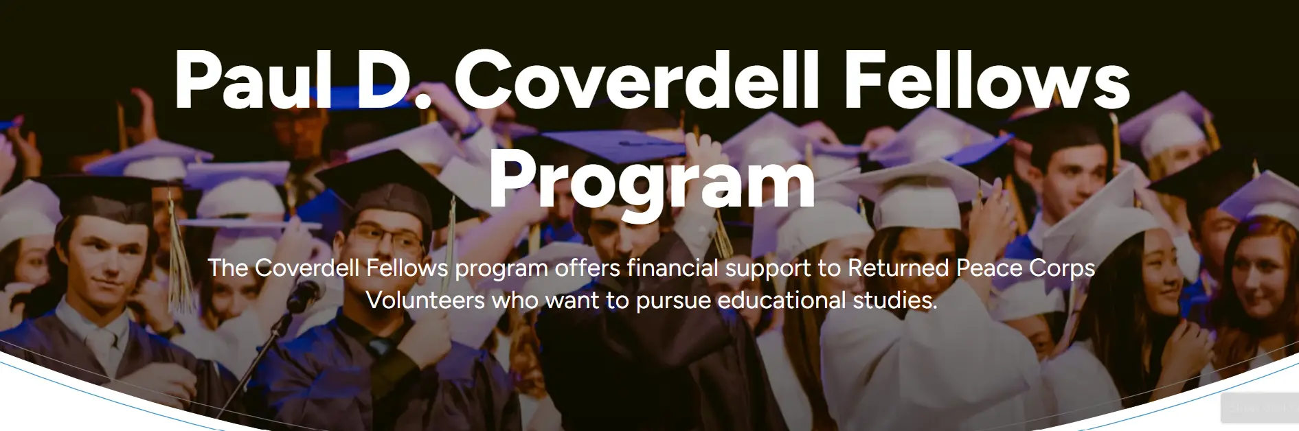 Paul D. Coverdell Fellows Program: Graduate Funding for Returned Peace Corps Volunteers
