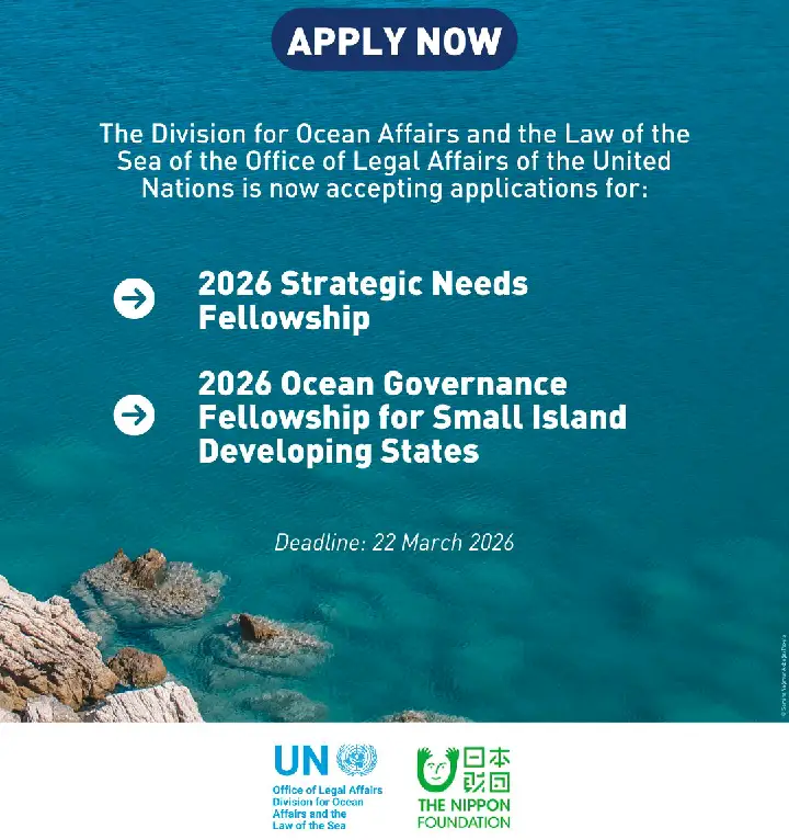 Fully Funded 2026 United Nations–Nippon Foundation Fellowships Now Open for Applications