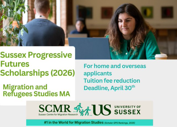 Sussex Progressive Futures Scholarships 2026 | £10,000 Funding for Master’s Students in the UK