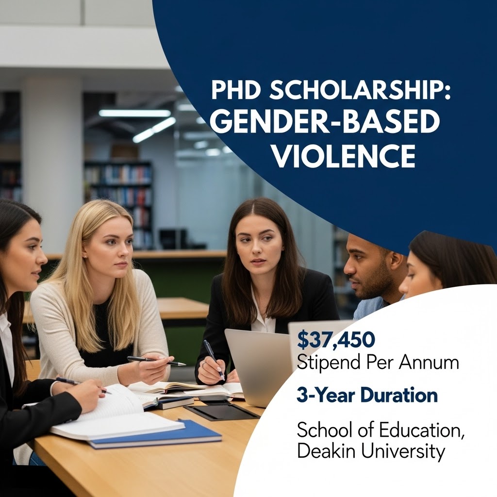 Deakin University PhD Scholarship in Gender-Based Violence – Apply Now for 2026 (Highly Funded Research Opportunity)