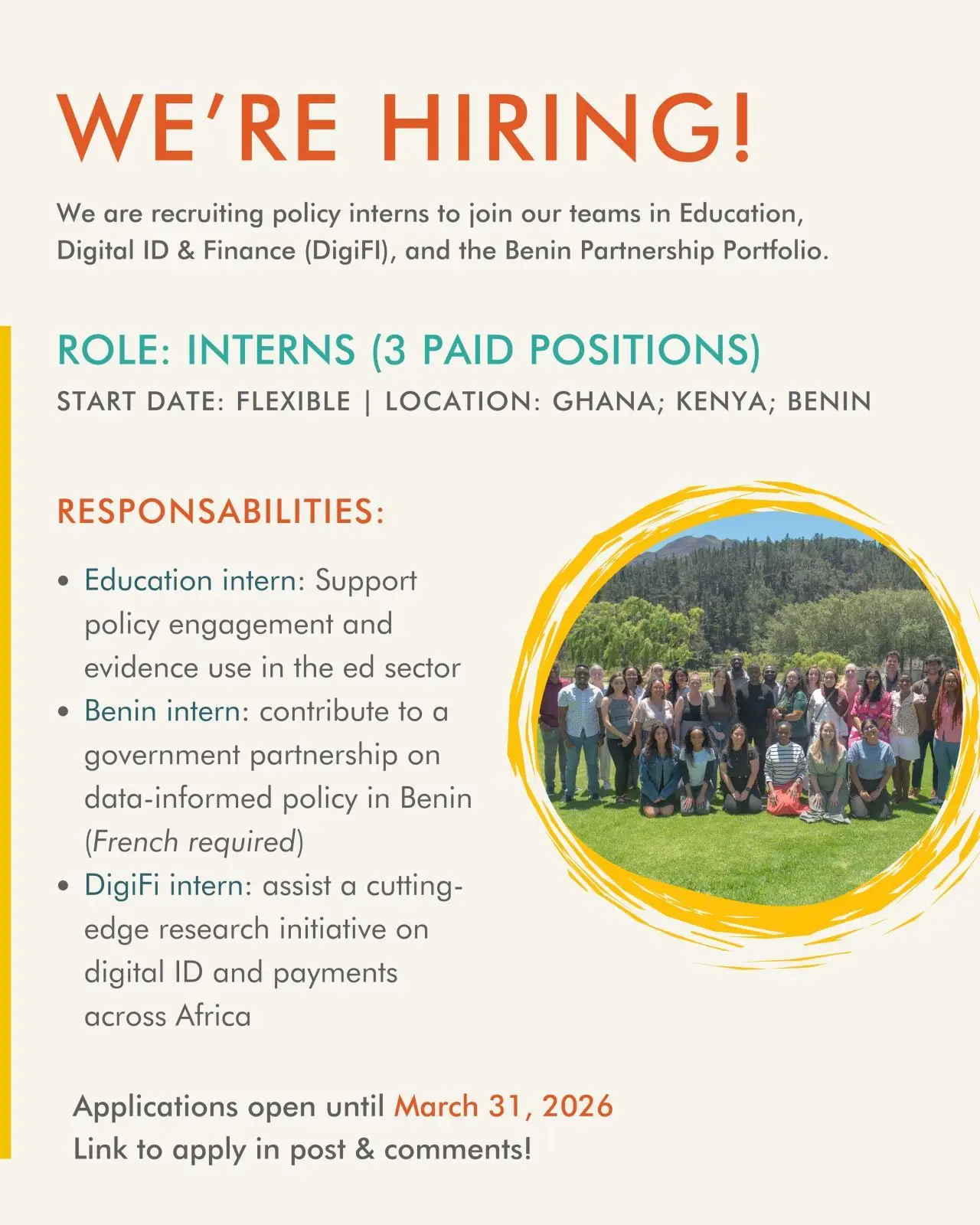 Career Information Session with J-PAL Africa: Apply for the 2026 Paid Policy Internships in Ghana, Benin, and Kenya