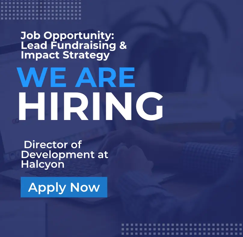 Job Opportunity: Lead Fundraising & Impact Strategy: Director of Development at Halcyon