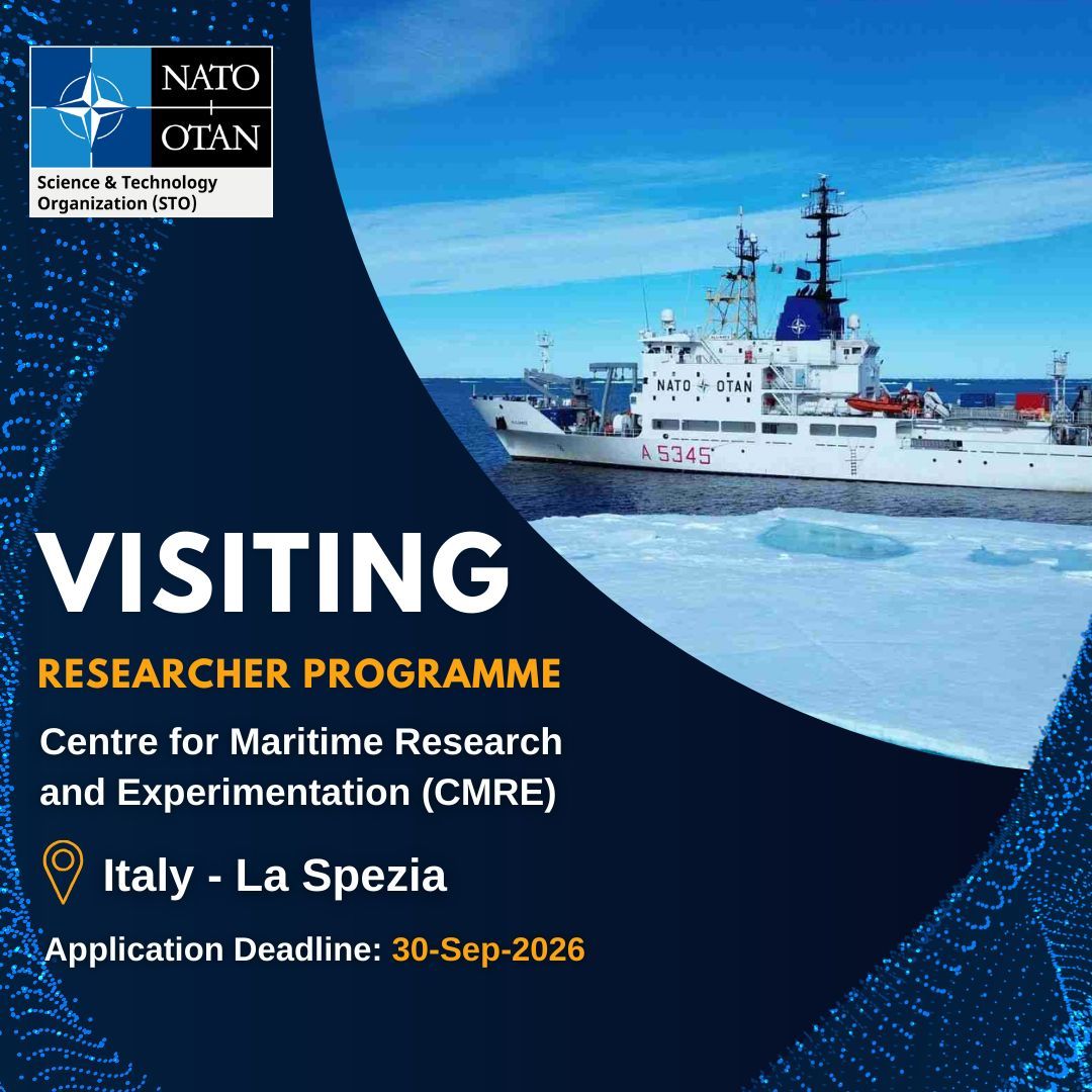 Visiting Researcher Programme (VRP) 2026 in Italy – NATO CMRE Fully Funded Research Opportunity