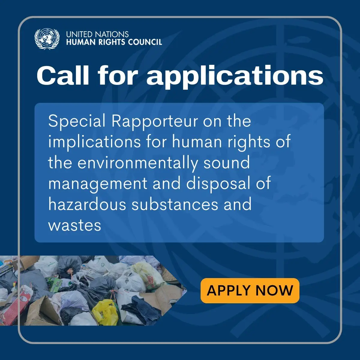 Special Rapporteur on Hazardous Substances and Wastes