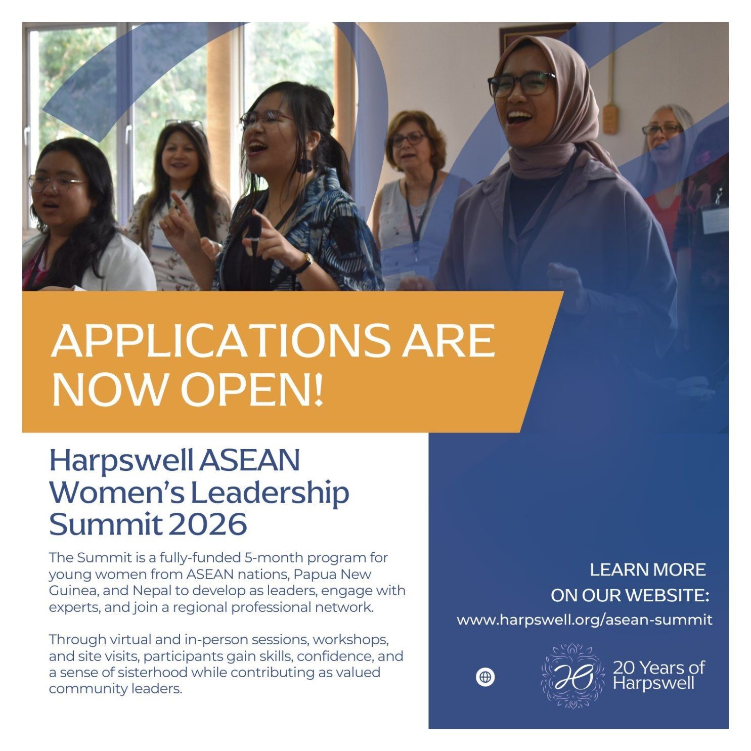 Harpswell ASEAN Women’s Leadership Summit 2026 – Fully Funded Program in Cambodia (Apply by April 19, 2026)