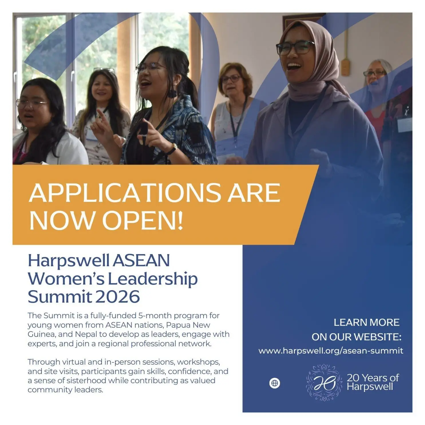 Harpswell ASEAN Women’s Leadership Summit 2026 – Fully Funded Program in Cambodia (Apply by April 19, 2026)