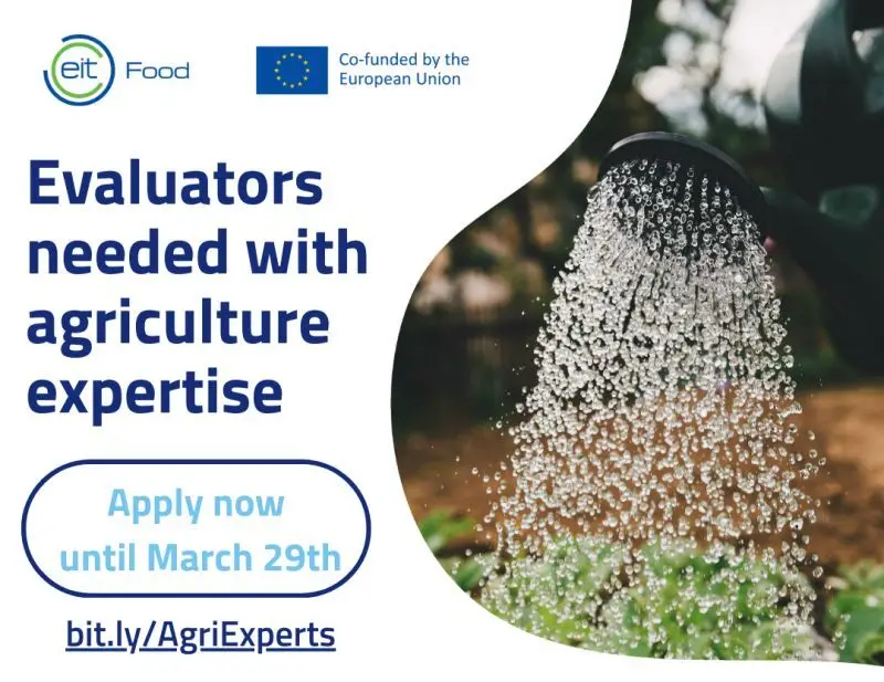 EIT Food Call for Expression of Interest: Evaluators in Agriculture 2026
