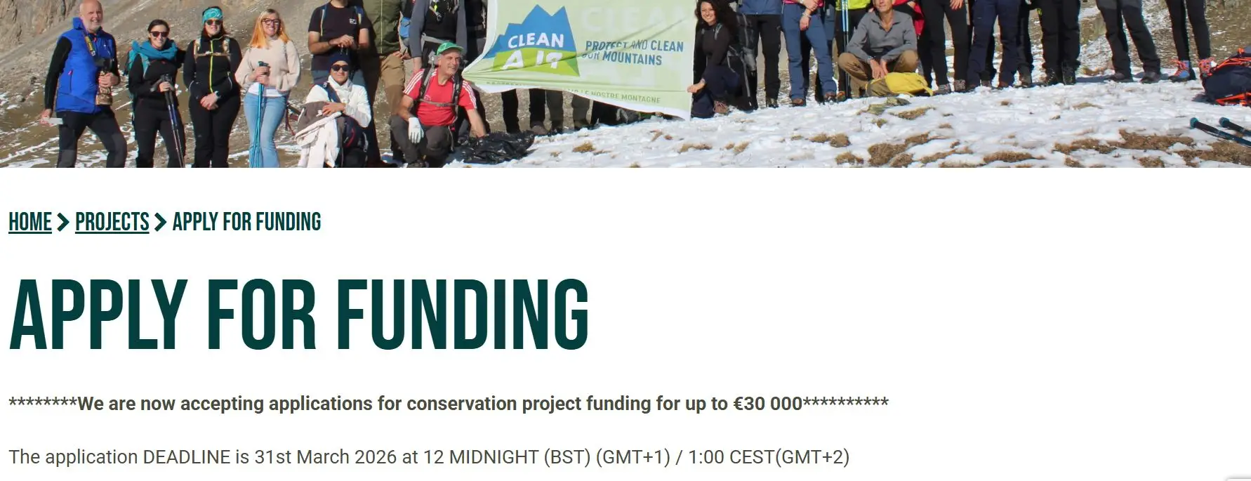 EOCA Conservation Project Funding Call 2026: Up to €30,000 for Global Biodiversity Protection and Community-Based Conservation Projects