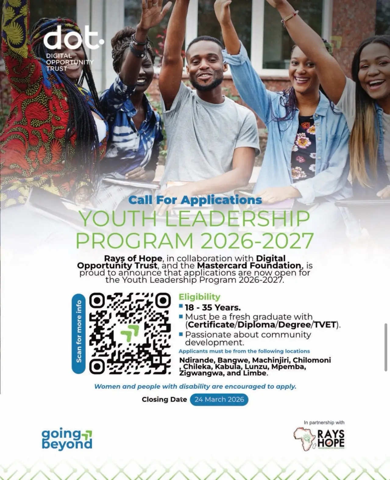Youth Leadership Program 2026–2027: Empower Your Community and Become a Changemaker in Malawi