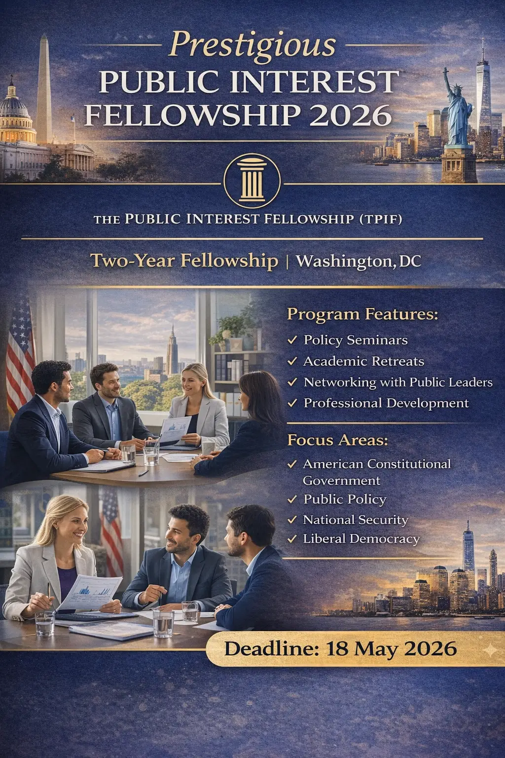 Public Interest Fellowship 2026 USA Policy Leadership Program