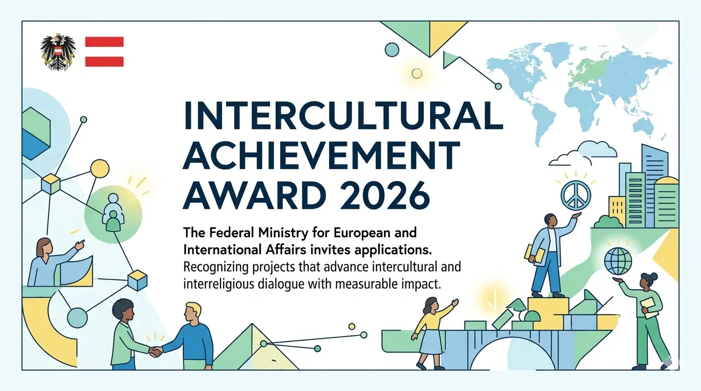 Intercultural Achievement Award 2026: Apply for Austria’s Global Award Recognizing Intercultural and Interreligious Dialogue Projects