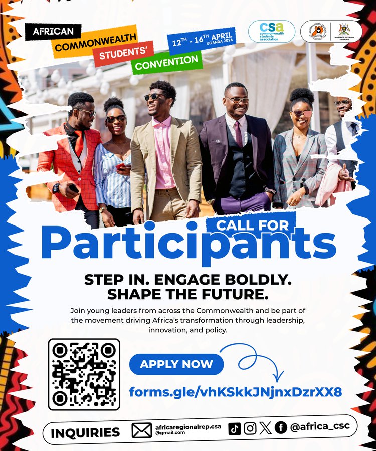 African Commonwealth Students’ Convention 2026 in Uganda: Apply Now to Join Africa’s Next Generation of Student Leaders
