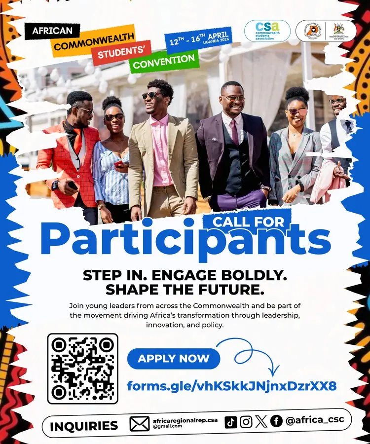 African Commonwealth Students’ Convention 2026 in Uganda: Apply Now to Join Africa’s Next Generation of Student Leaders