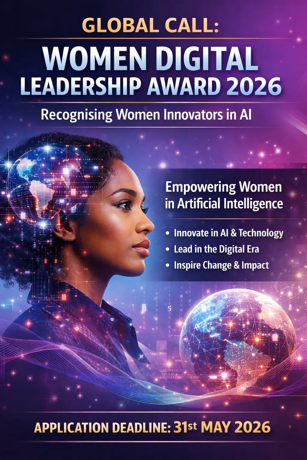 Global Call: Women Digital Leadership Award 2026 Recognising Women Innovators in AI