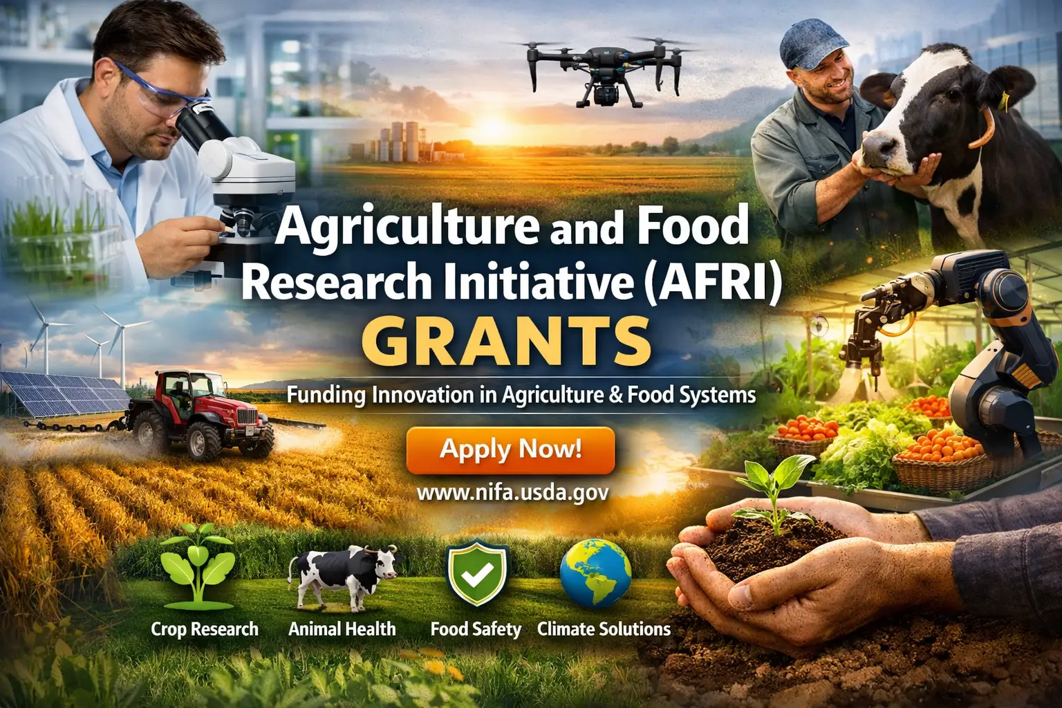 Agriculture and Food Research Initiative (AFRI) Grants: Funding Research, Innovation, and Workforce Development in Global Agriculture