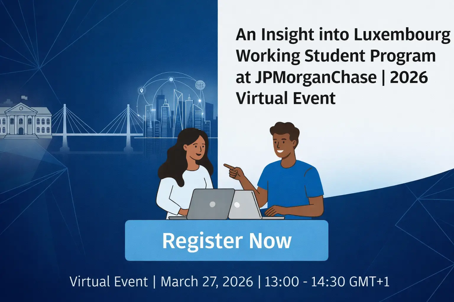 Luxembourg Working Student Program at JPMorganChase | 2026 Virtual Event