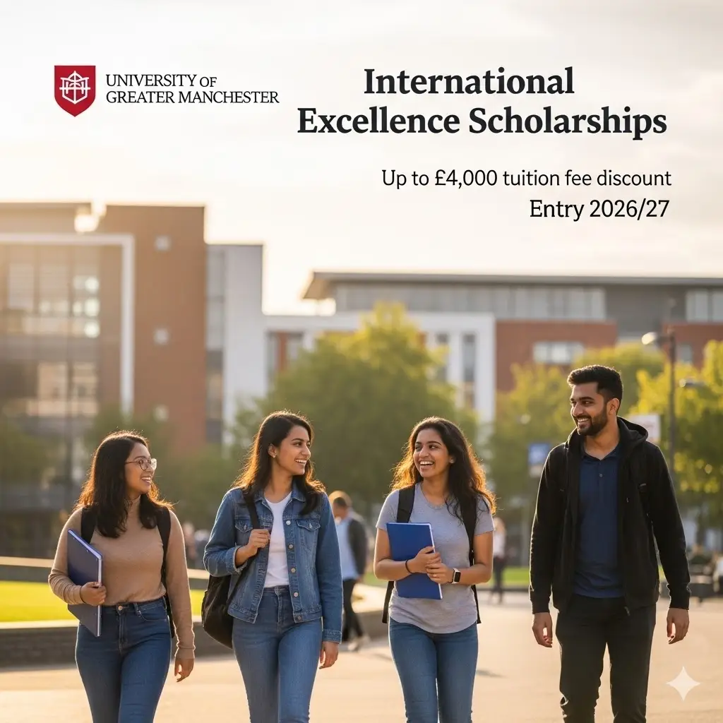International Excellence Scholarships at University of Greater Manchester