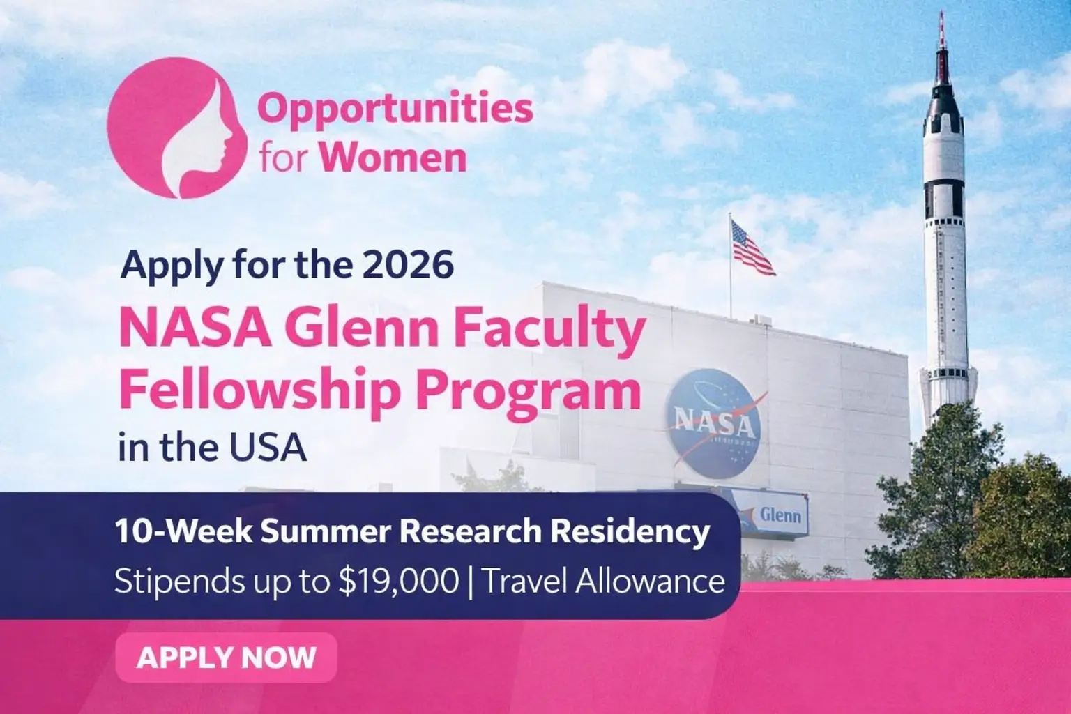 Apply for the 2026 NASA Glenn Faculty Fellowship Program in the United States