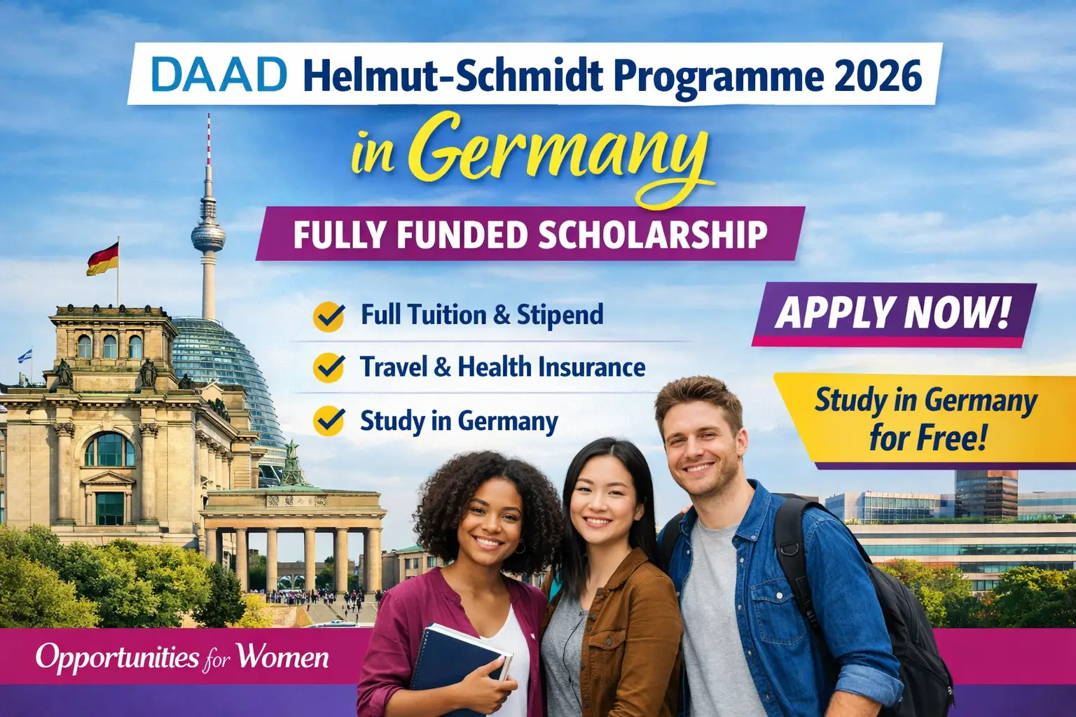 DAAD Helmut-Schmidt Programme scholarship promo