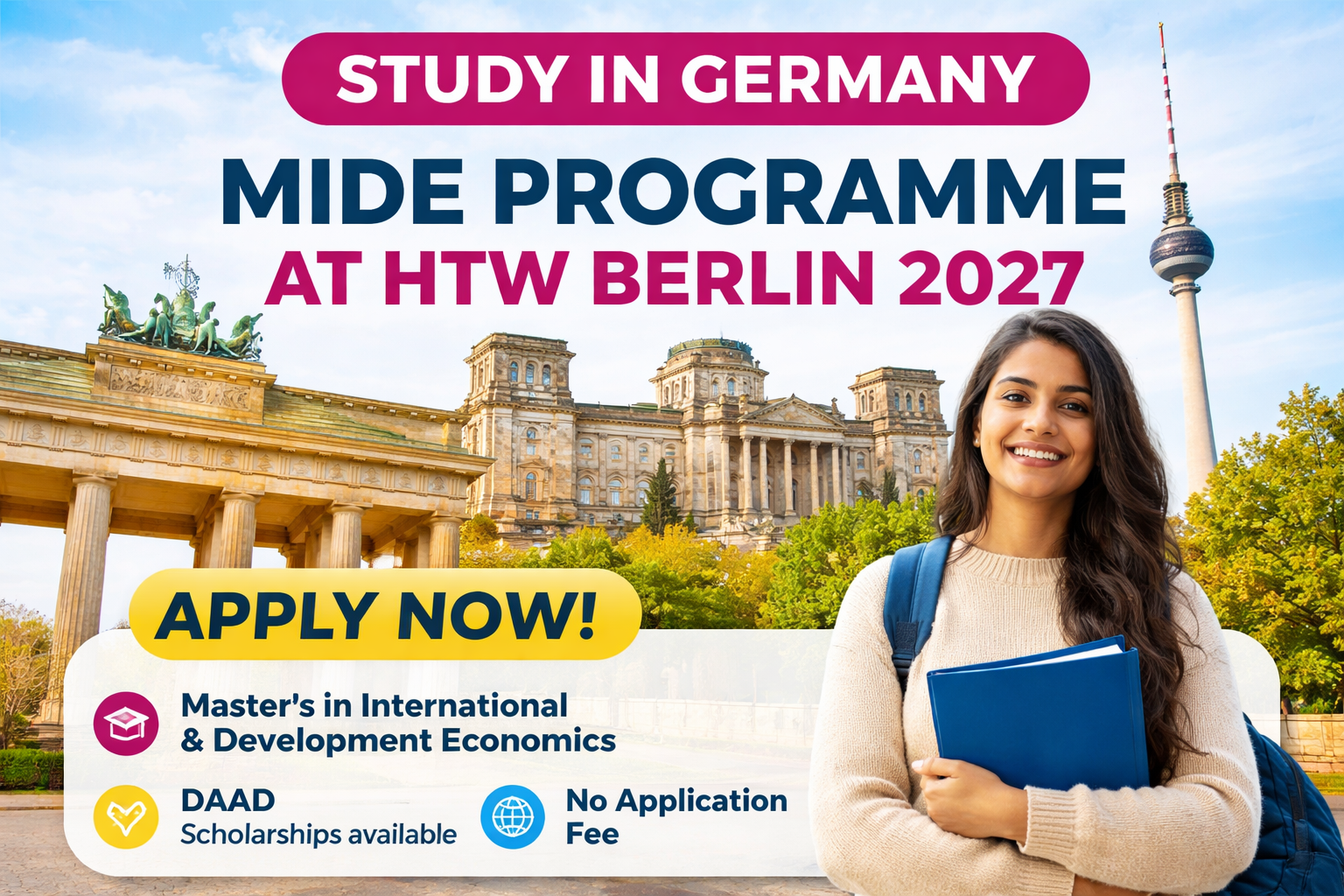 MIDE Programme at HTW Berlin 2027 in Germany application